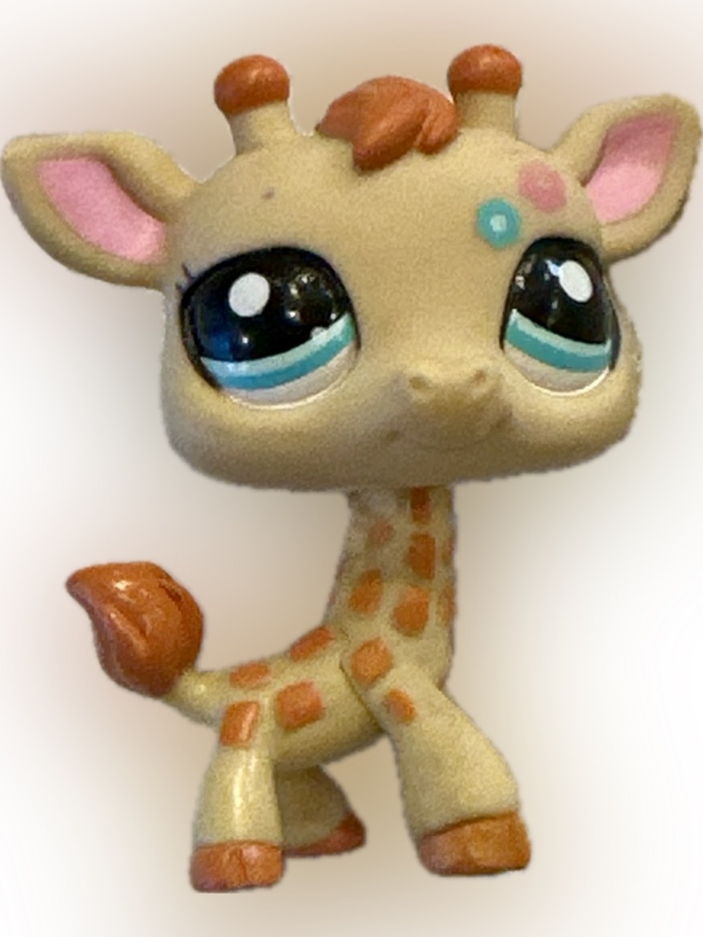 Littlest Pet Shop 2222 Lps Authentic Tan Brown Zoo Adventure Giraffe INITIAL
